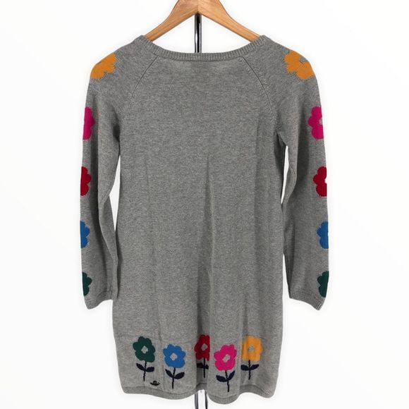 Hanna Andersson Girls Intarsia Pattern Grey Sweater Dress Cotton Girls 10 NWT - Picture 7 of 13